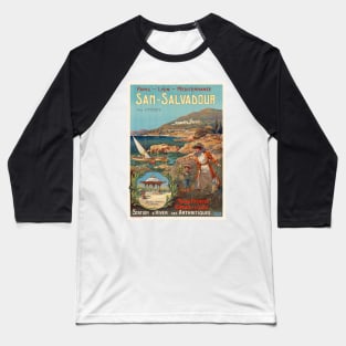 San Salvadour France Vintage Poster 1920 Baseball T-Shirt